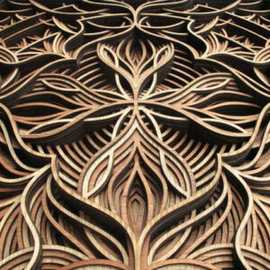 Fine laser cutting in wood