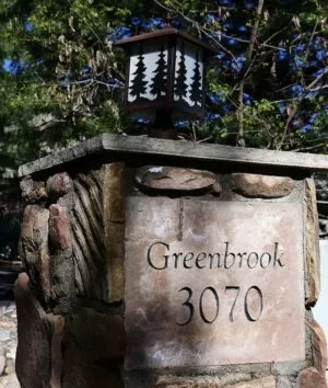 Stone signage
